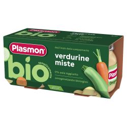 PLASMON БИО  Пюре Зеленчуци Микс, 6+М, 2х80 гр.код 3301