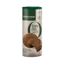Triple Zero Бисквити КАКАО (без глутен, добавена захар и подсладители) - 210г – Santiveri
