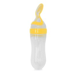 LORELLI Baby Care Силиконово шише за хранене с лъжичка 90 мл.