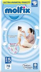 MOLFIX  Еднократни пелени 11-18кг 5-ца 78 бр.