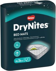 HUGGIES DRYNITES Протектори за легло 78 см/ 88 см 7 бр./пак.