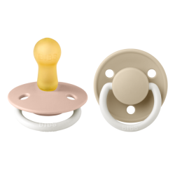 BIBS Биберони  De Lux, Blush GLOW/Vanilla GLOW, 2бр. 6-18 месеца 190216