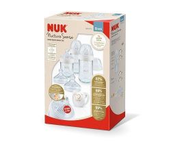  NUK КОМПЛЕКТ СТЪКЛЕНИ ШИШЕТА  TC+ЗАЛЪГАЛКА Код 225.224