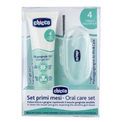 CHICCO Chicco Първа грижа за зъбките 4М+ Комплект C0112