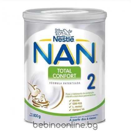 NESTLE NAN NESTLE NAN Expert Total Confort 2 Специализирано мляко за кърмачета с леки храносм. проблеми 6+м 800 г