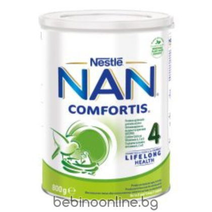  NESTLE NAN Comfortis 4 преходно мляко деца 2+ години х 800 г