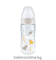 NUK FIRST CHOICE PP Шише със силиконов биберон 300 мл. Termo control MIX 741.926