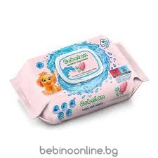 BEBELAN Влажни кърпи със Смрадлика и Лайка 64 бр./оп.+ капак