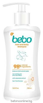 БЕБО Шампоан за коса и тяло 300 мл