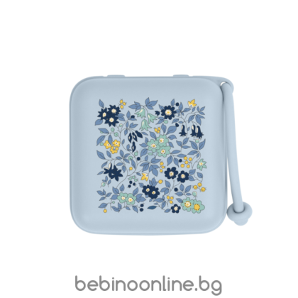 BIBS Кутия за Биберон -залъгалка Chamomile - Lawn Baby Blue код 420012231