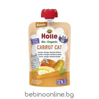 HOLLE БИО Пауч от Морков, Манго и Банан 6+ мес. 100 г.7313