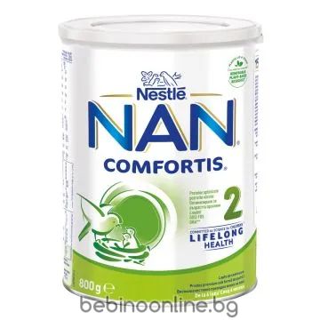 NESTLE  NAN Comfortis 2 Обогатено преходно мляко на прах 6+ месеца х800 г