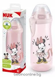NUK SPORTS ШИШЕ 36+ месеца 450 мл МИКИ   255.413