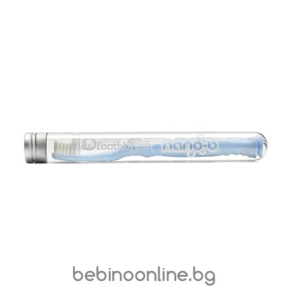 NANO-B Nano-b Антибактериална детска четка за зъби Сребро 0-3г розова код 1063