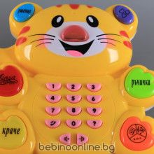 ВЕГА ТОЙС Бебешко играчка- музикално Телефонче Коте Лъки с български език  код 9317