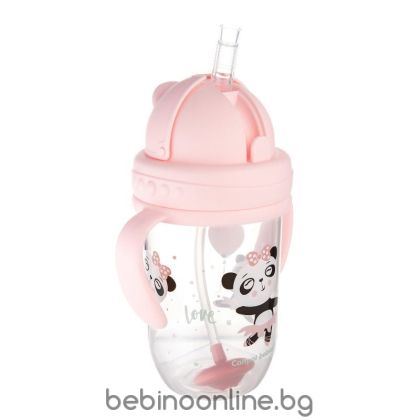 CANPOL Неразливаща се чаша със сламка EXOTIC ANIMAL,270мл.  Код: 56/606