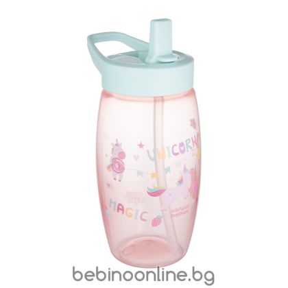 CANPOL Спортна чаша със сгъваем чучур 400 мл. ЕДНОРОЗИ Код: 56/618