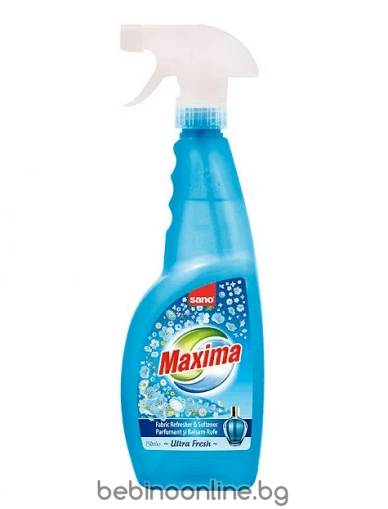 SANO Maxima Спрей омекотител за сушилня Ultra Fresh 750 мл.