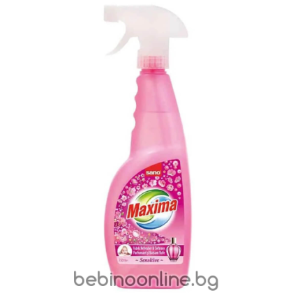 SANO Maxima Спрей омекотител за сушилня РОЗОВО Сензитив 750мл.