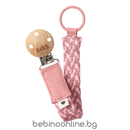BIBS Клипс за Залъгалка Dusty Pink/Baby Pink код 9401114