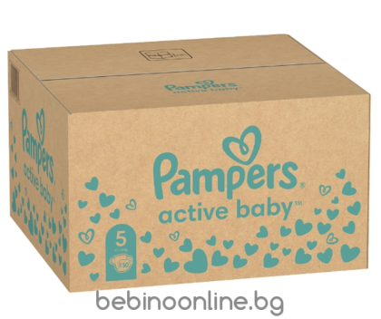 Pampers Active baby -Еднократни пелени, Размер 5(11-16кг) ,150 бр./ КАШОН