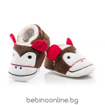 ATTRACTIVE BABY Меки бебешки буйки -пантофки МАЙМУНКИ Модел: BFU051