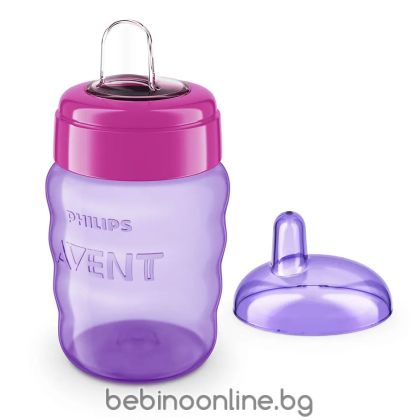 Philips AVENT Чаша за лесен преход без дръжки 9м+, 260 мл, розова 0489.002