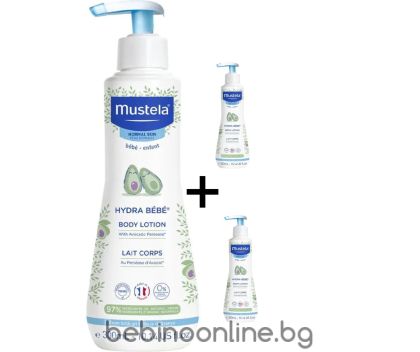 MUSTELA  Hydra Bebe Хидратиращ лосион за тяло за нормална кожа 500 мл 5501+100мл БОНУС 