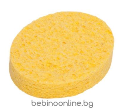 SEVI BEBE Целулозна гъба за баня жълта 02-4