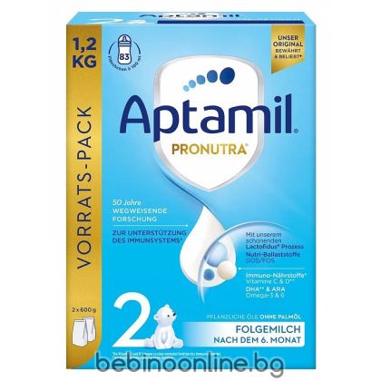 APTAMIL Pronutra Адаптирано мляко за кърмачета от 6 м. до 12м. 1.200 кг.
