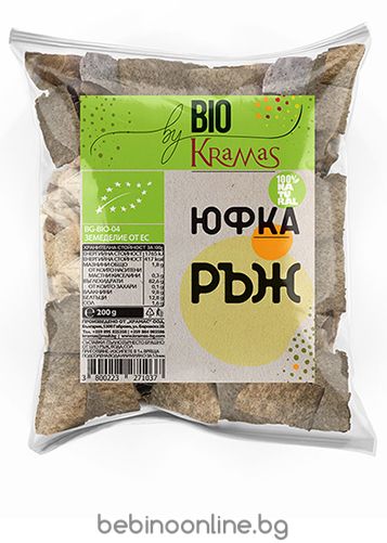 KRAMAS  Домашна юфка пълнозърнеста РЪЖЕНА  - 200g