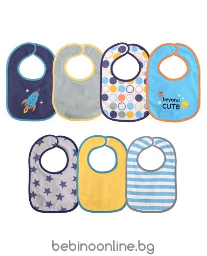 LORELLI Комплект текстилни лигавници с налон ,7 броя , ЗА МОМЧЕ, 10260240002