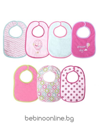 LORELLI Комплект текстилни лигавници с налон ,7 броя ,ЗА МОМИЧЕ,10260240003