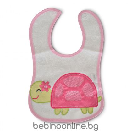 CANGARO Лигавник хавлиия + найлон ,с велкро,May, розов,111723