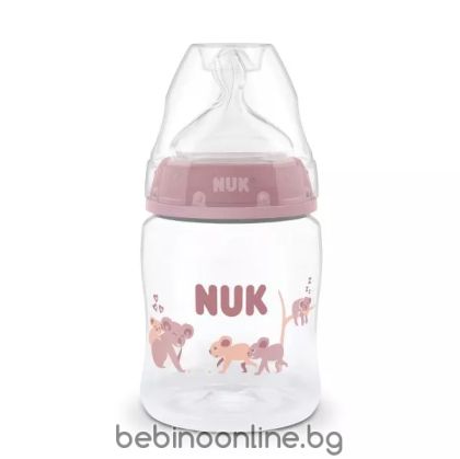 NUK FC Бебешко шише Temperature control  силик. биб. S, 0+м. 150мл. декорация Коала  215.414