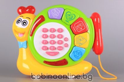 ВЕГА ТОЙС бебешка играчка -Музикално охлювче с български език  код 10000