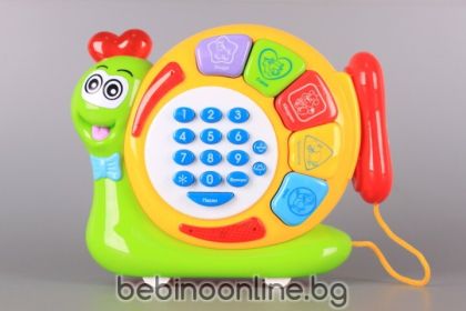 ВЕГА ТОЙС бебешка играчка -Музикално охлювче с български език  код 10000