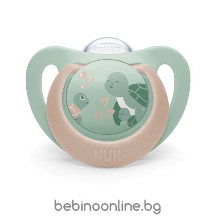 NUK FC Залъгалка силикон + кутийка 6-18 м 1 бр. КОСТЕНУРКА 176.371