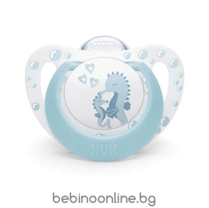 NUK FC Залъгалка силикон + кутийка 0-6 м 1 бр. ВОДНО КОНЧЕ 175.383