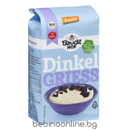 BAUCK HOF Био  Деметер грис от спелта 500гр.   101562