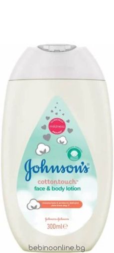 JOHNSON’S COTTON TOUCH Бебешки лосион за лице и тяло 300 мл