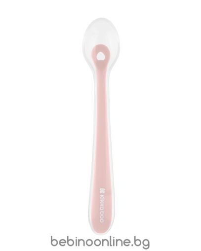 KIKKA BOO Лъжица силиконова 1бр розова  31302040177