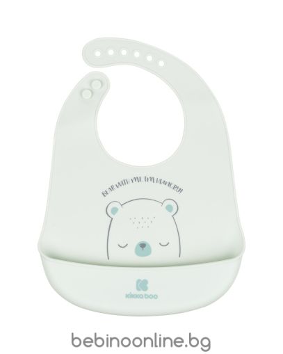 KIKKA BO Лигавник силиконов Bear  with me зелен 31303030043