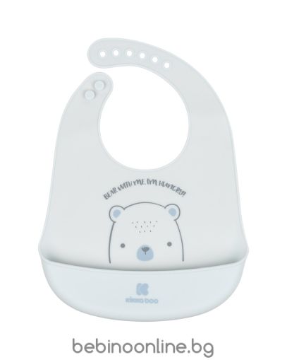 KIKKA BO Лигавник силиконов Bear with me син 31303030044