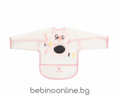 KIKKABOO Непромокаем лигавник с ръкави и джоб Arty Pink  31303030057