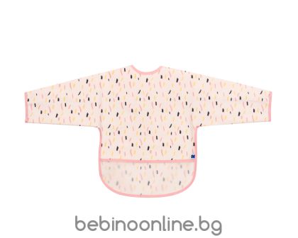 KIKKA BOO  Непромокаем лигавник с ръкави и джоб Arty Pink Pattern 31303030058