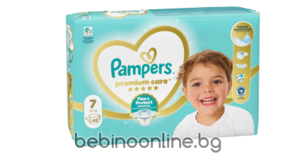 Pampers Premium Care – Еднократни пелени, Размер 7 (15+кг.) 42бр./пак.