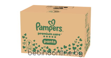 Pampers Premium Care –Еднократни гащички , Размер 7 15кг+ 84бр./КАШОН