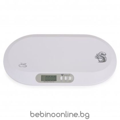 CANGAROO Електронна везна за бебета Peanut white 112673
