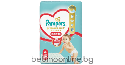 PAMPERS PREMIUM CARE ГАЩИЧКИ  4 (9-15 кг.) 40бр./пак.